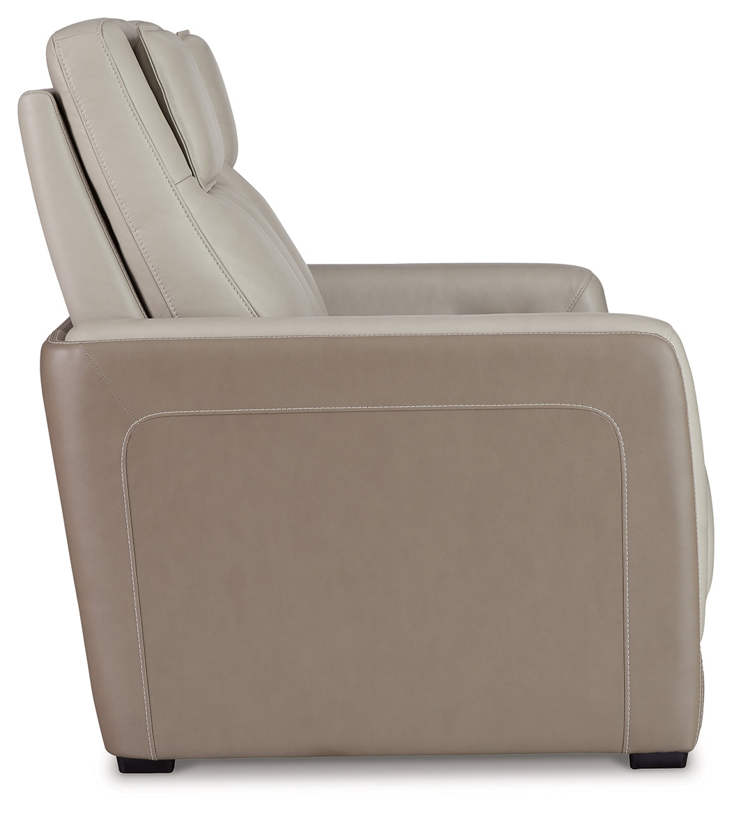 Battleville Almond Power Reclining Loveseat