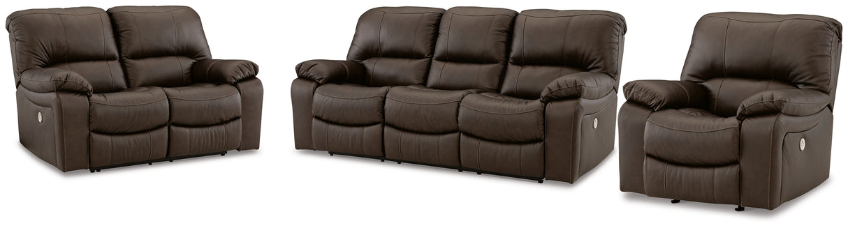 Leesworth Power Reclining Sofa, Loveseat and Recliner