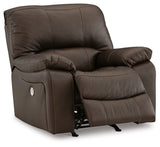 Leesworth Dark Brown Power Recliner