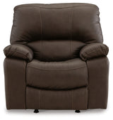 Leesworth Dark Brown Power Recliner