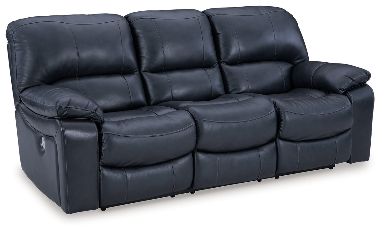 Leesworth Ocean Power Reclining Sofa, Loveseat And Recliner