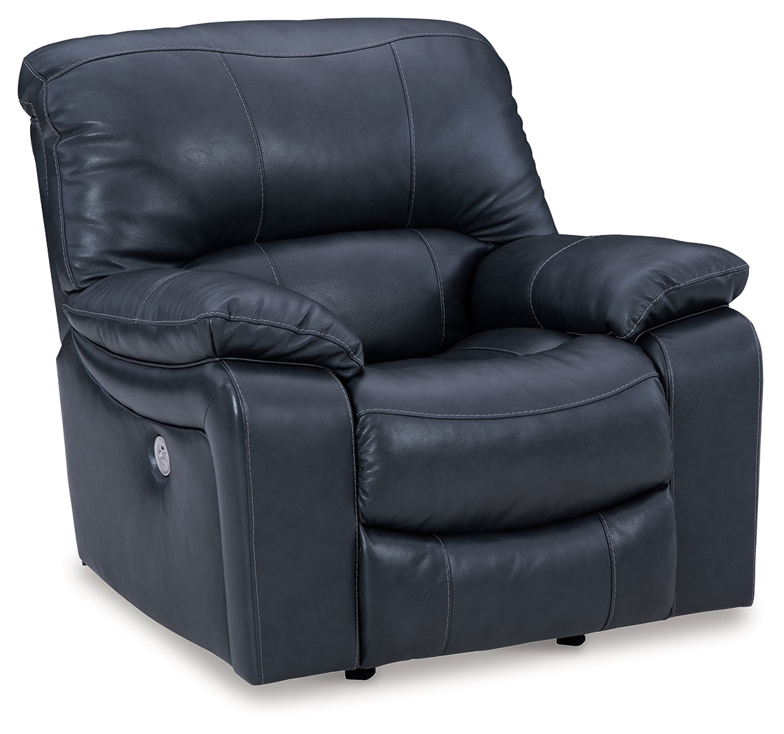 Leesworth Ocean Power Reclining Sofa, Loveseat And Recliner