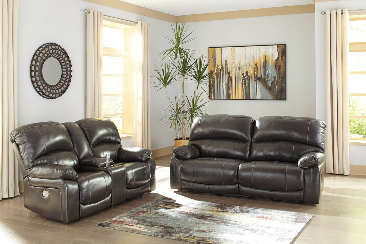 Hallstrung Power Reclining Sofa and Loveseat