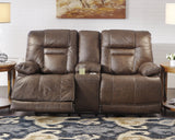 Wurstrow Umber Power Reclining Loveseat