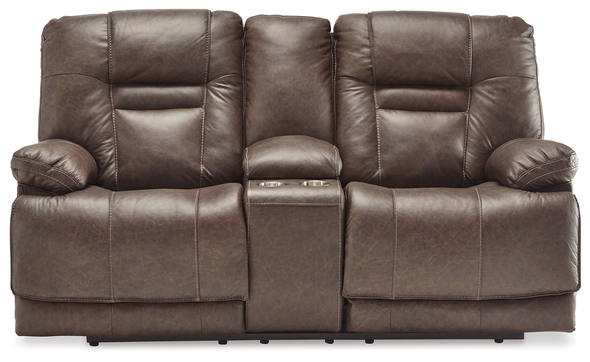 Wurstrow Umber Power Reclining Loveseat