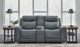 Mindanao Steel Power Reclining Loveseat With Console