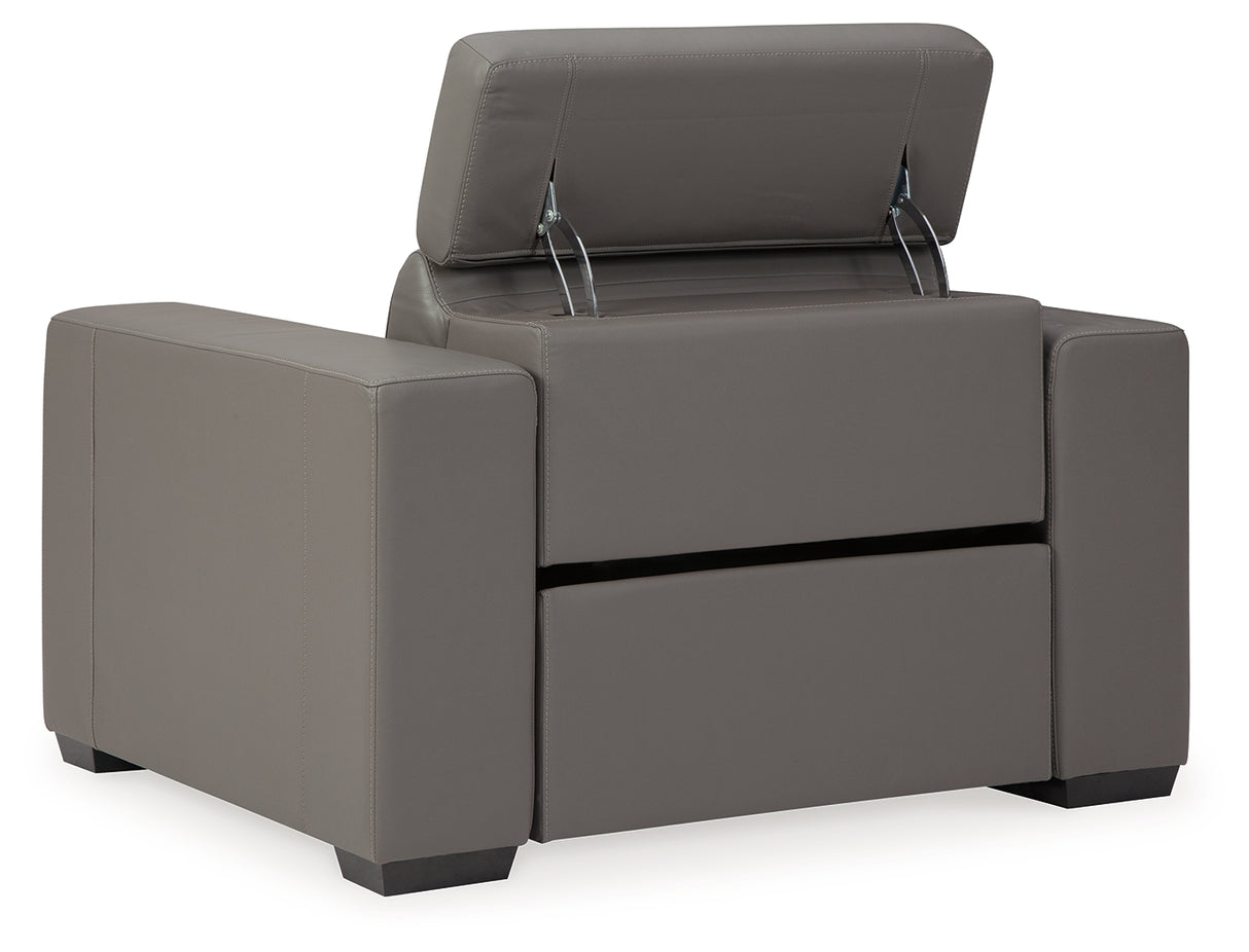 Texline Gray Power Recliner