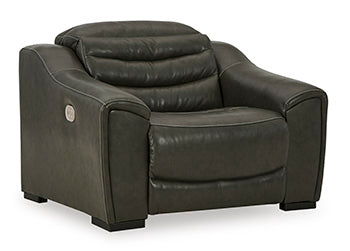 Center Dark Gray Line Power Recliner