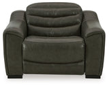 Center Dark Gray Line Power Recliner