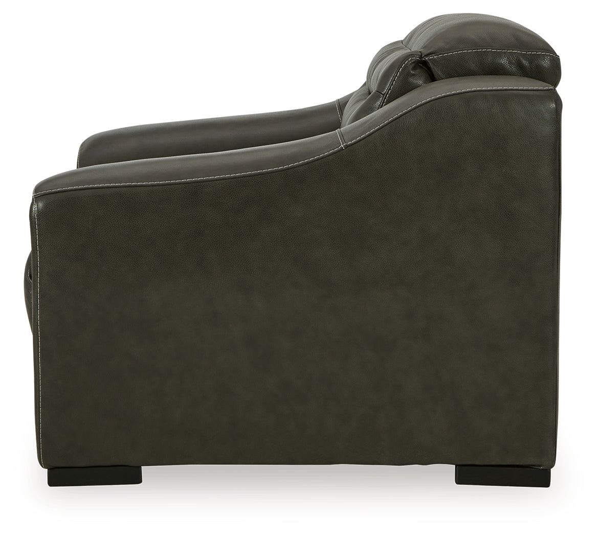 Center Dark Gray Line Power Recliner