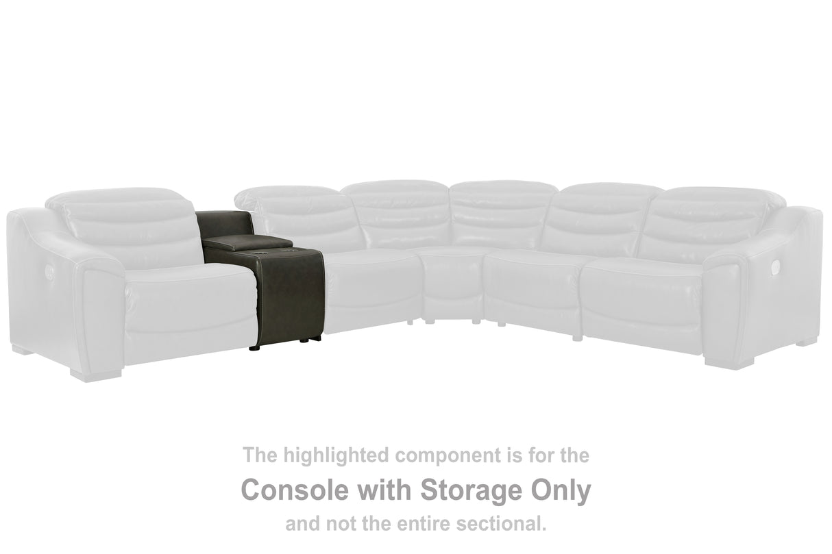 Center Line 3-Piece Sectional Sofa and 3-Piece Loveseat with Console