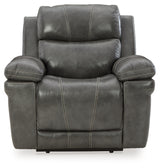 Edmar Charcoal Power Recliner