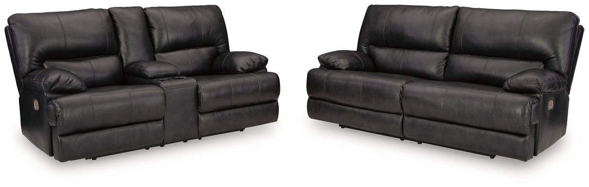 Mountainous Power Reclining Sofa and Loveseat