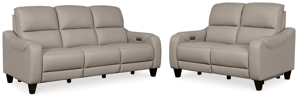 Mercomatic Power Reclining Sofa and Loveseat