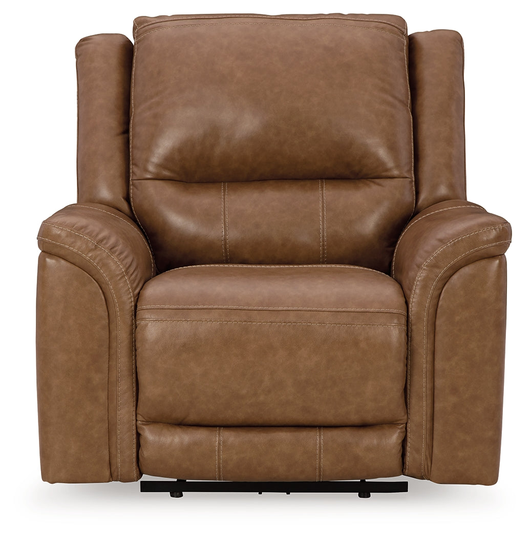 Trasimeno Caramel Power Reclining Sofa, Loveseat And Recliner