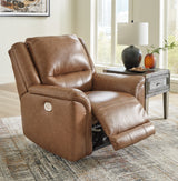 Trasimeno Caramel Power Reclining Sofa, Loveseat And Recliner