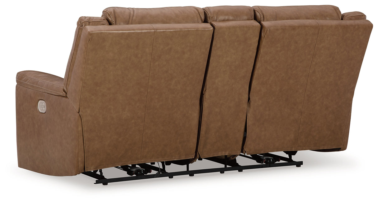 Trasimeno Caramel Power Reclining Sofa, Loveseat And Recliner