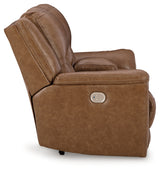 Trasimeno Caramel Power Reclining Sofa, Loveseat And Recliner