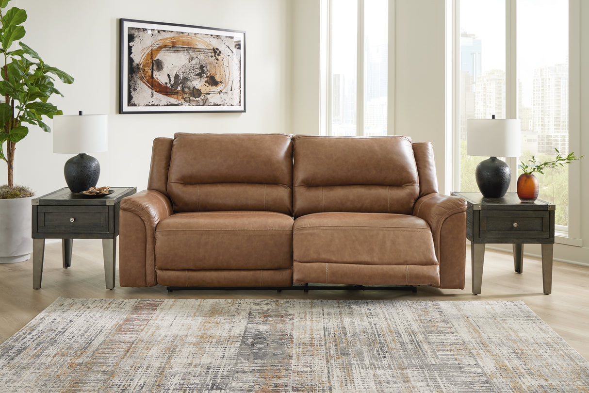 Trasimeno Caramel Power Reclining Sofa, Loveseat And Recliner