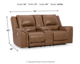 Trasimeno Caramel Power Reclining Sofa, Loveseat And Recliner