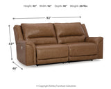 Trasimeno Caramel Power Reclining Sofa