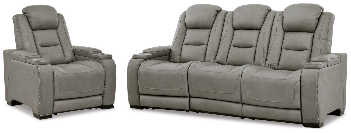 The Man-Den Power Reclining Sofa and Recliner