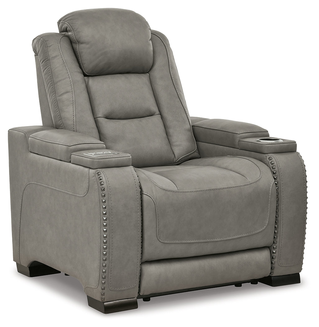 The Man-Den Power Reclining Sofa and Recliner