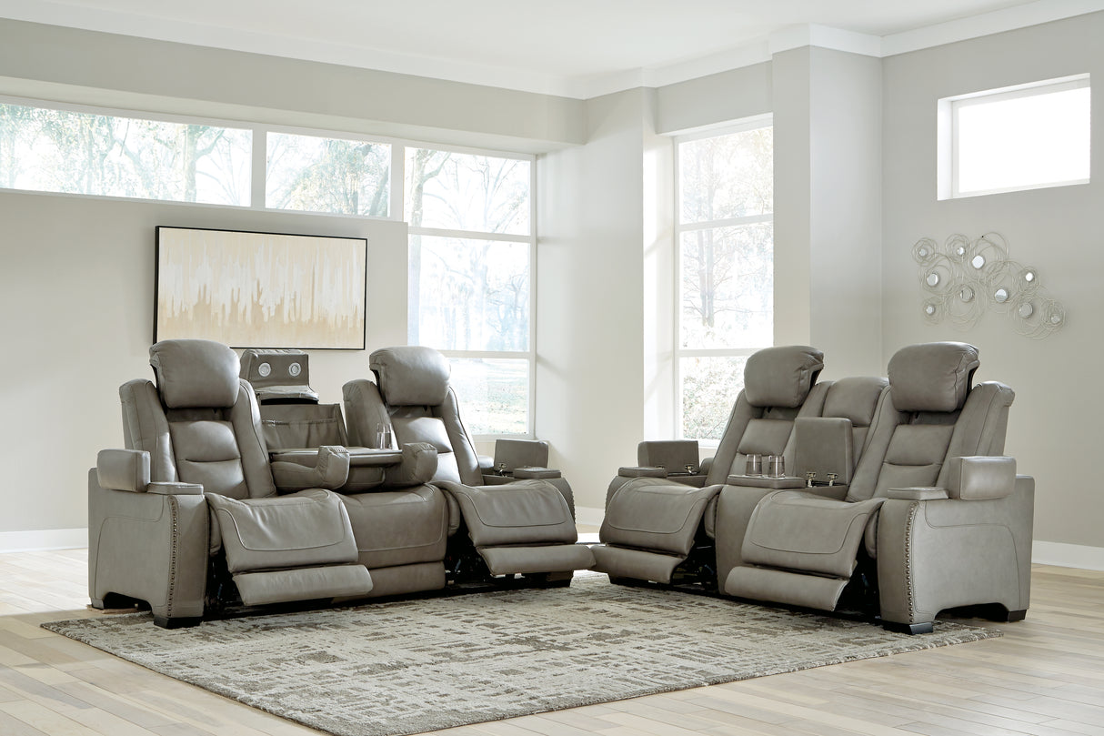 The Man-Den Power Reclining Sofa and Loveseat