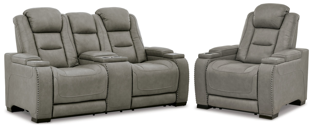 The Man-Den Power Reclining Loveseat and Recliner