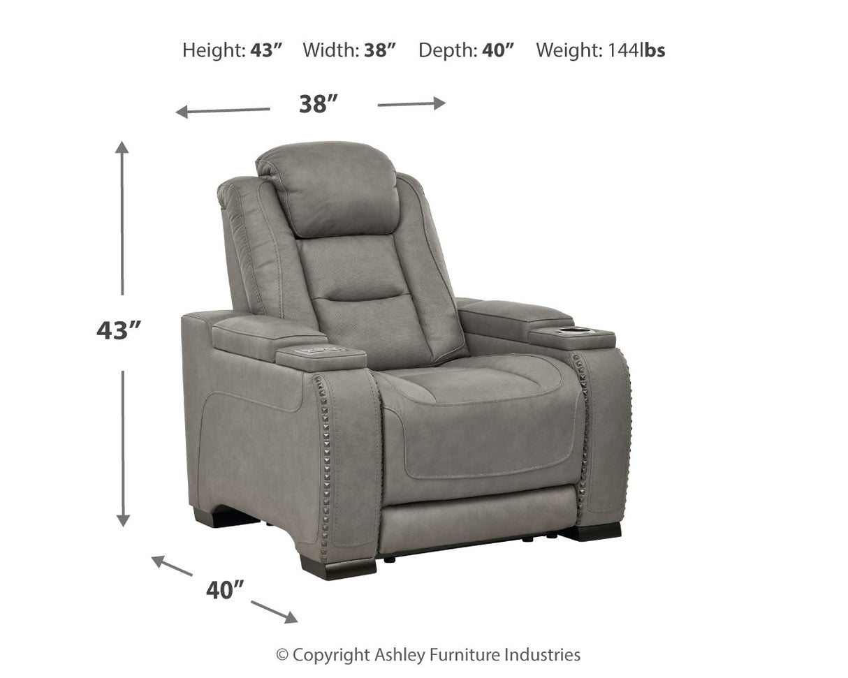 The Man-Den Power Reclining Sofa and Recliner