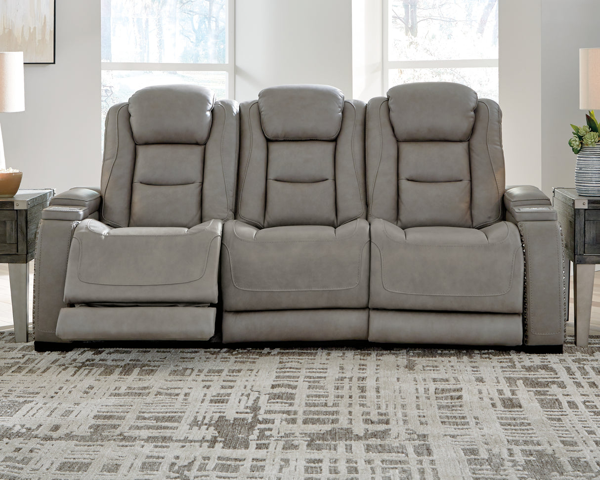 The Man-Den Power Reclining Sofa and Loveseat