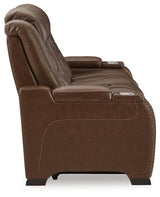 The Man-Den Power Reclining Sofa and Loveseat