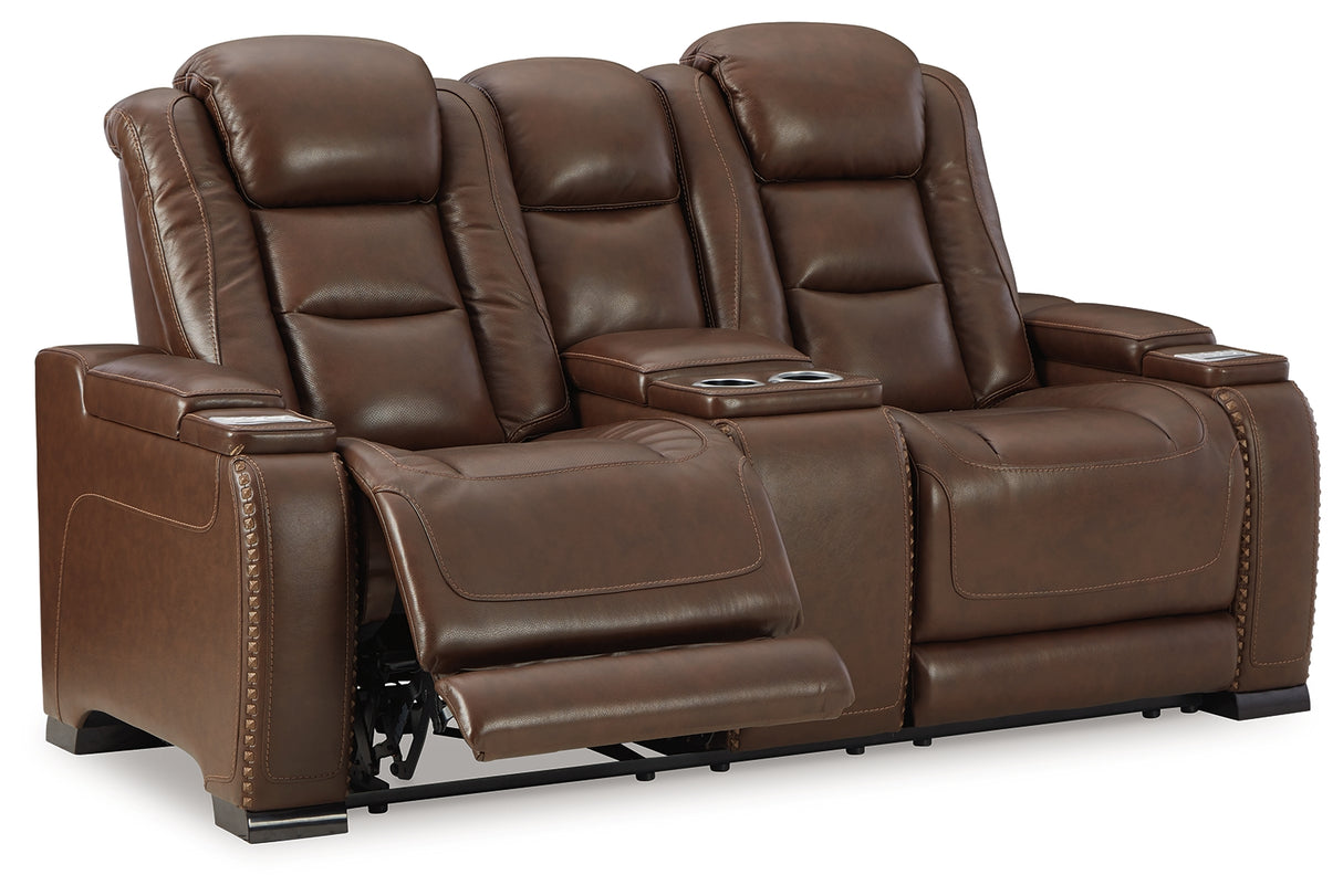 The Man-Den Power Reclining Sofa and Loveseat