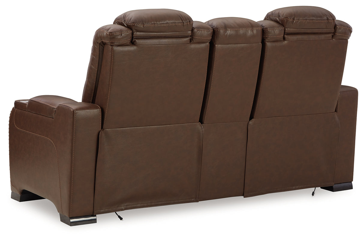 The Man-Den Power Reclining Sofa and Loveseat