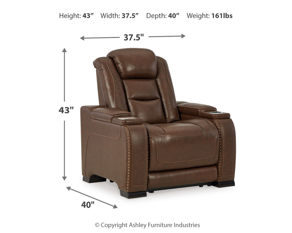 The Man-Den Power Reclining Sofa and Recliner