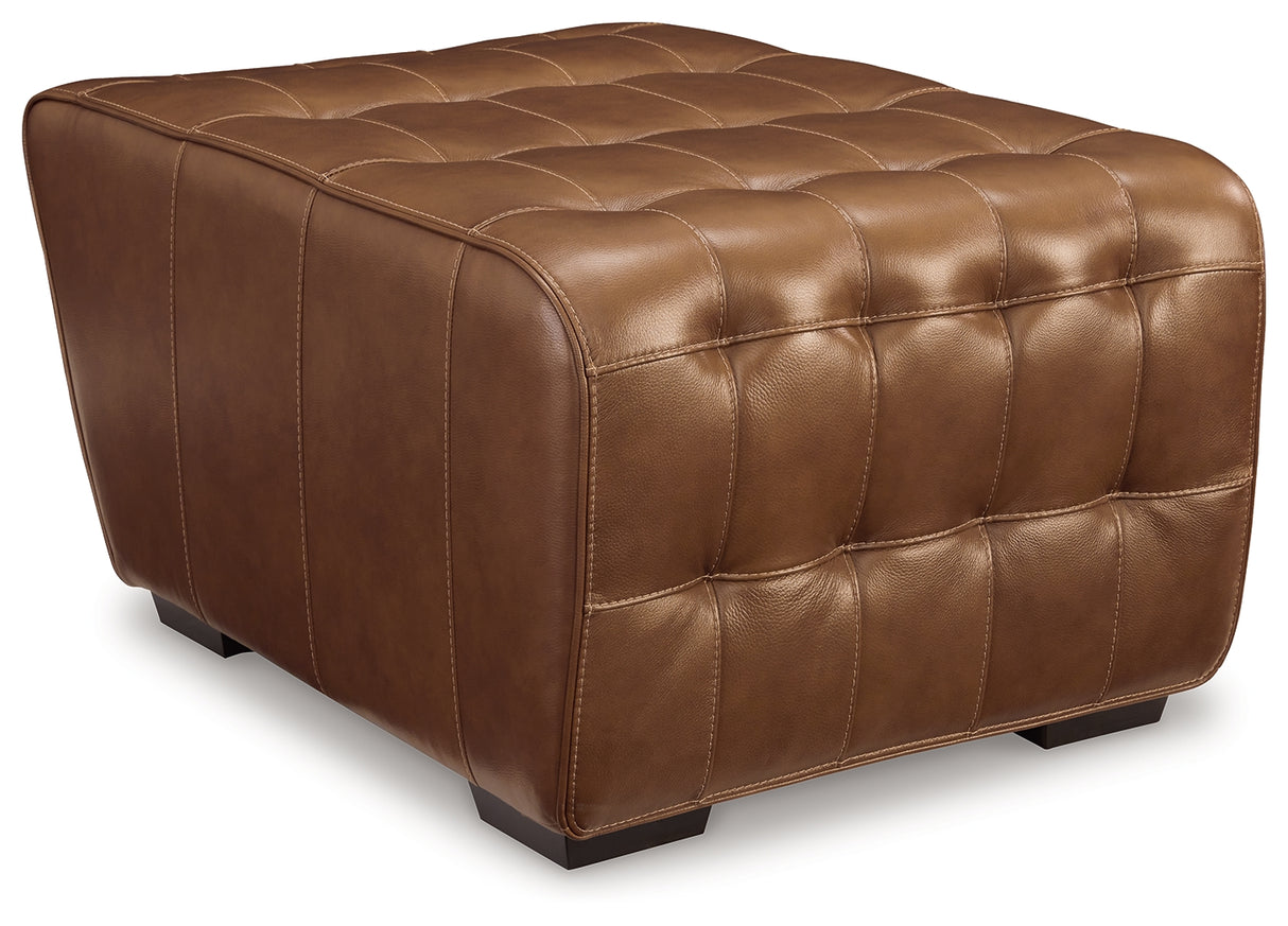 Temmpton Black Cherry Oversized Accent Ottoman