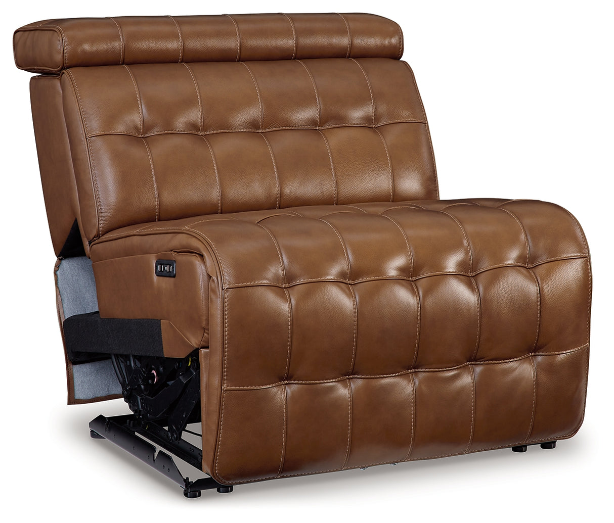 Temmpton Chocolate Power Armless Recliner