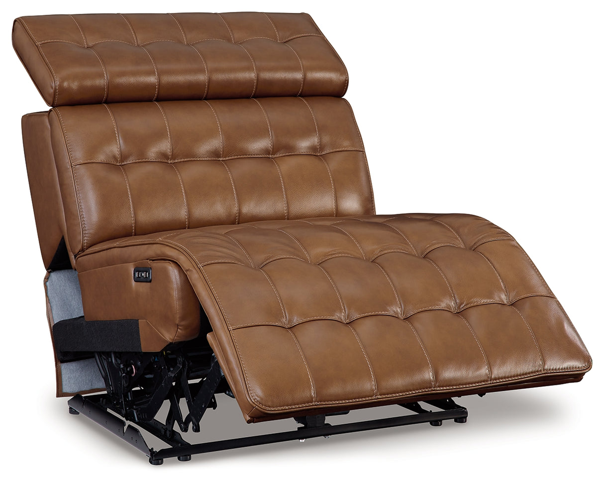 Temmpton Chocolate Power Armless Recliner