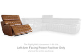 Temmpton Chocolate Left-Arm Facing Power Recliner