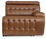 Temmpton Chocolate Right-Arm Facing Power Recliner