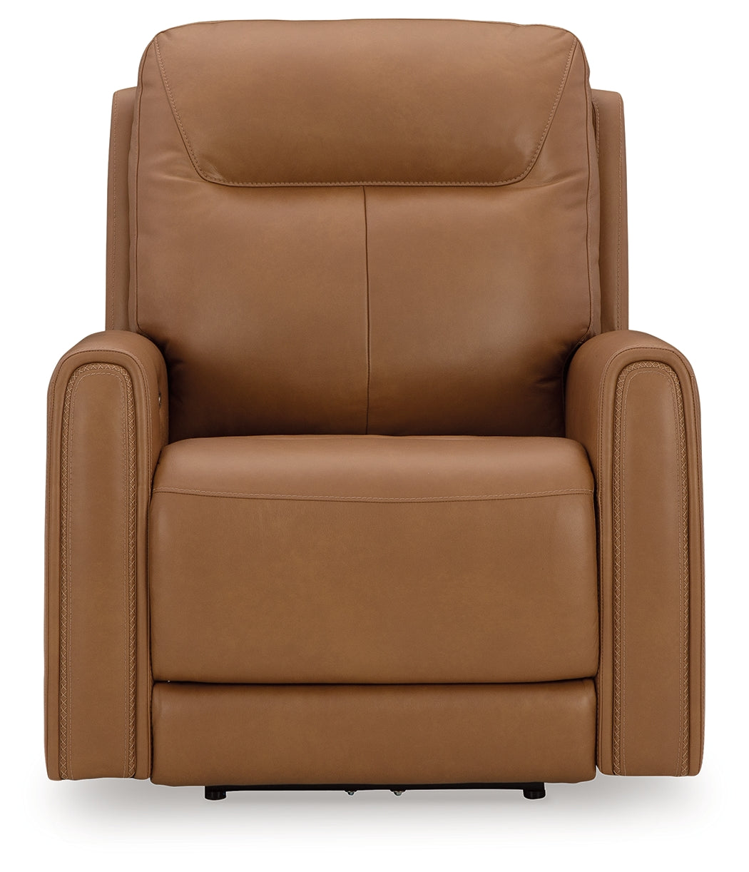 Tryanny Caramel Power Recliner