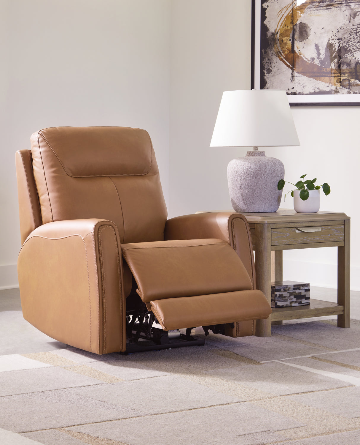 Tryanny Butterscotch Power Reclining Sofa, Loveseat And Recliner