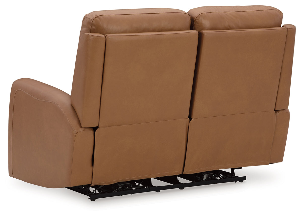 Tryanny Caramel Power Reclining Loveseat