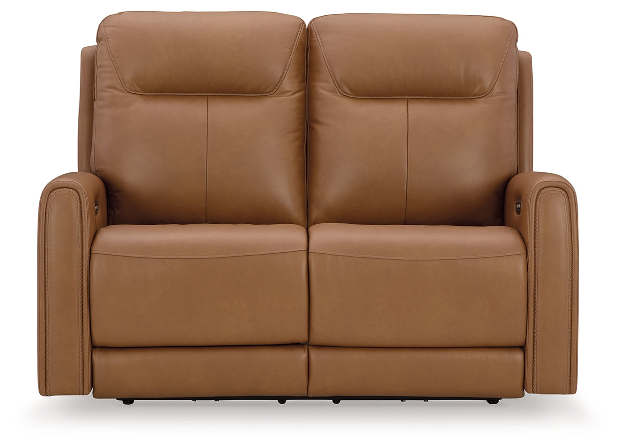 Tryanny Butterscotch Power Reclining Sofa, Loveseat And Recliner