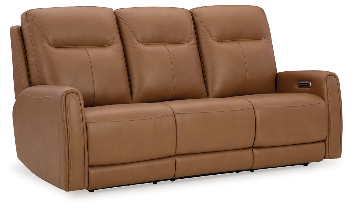 Tryanny Caramel Power Reclining Sofa