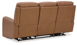 Tryanny Caramel Power Reclining Sofa