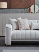 Veronica Love Seat (Merit Cream Plain)