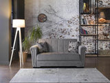 Victoria Love Seat (Valencia Gray) 3 Pieces