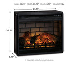 Entertainment Black Accessories Electric Infrared Fireplace Insert