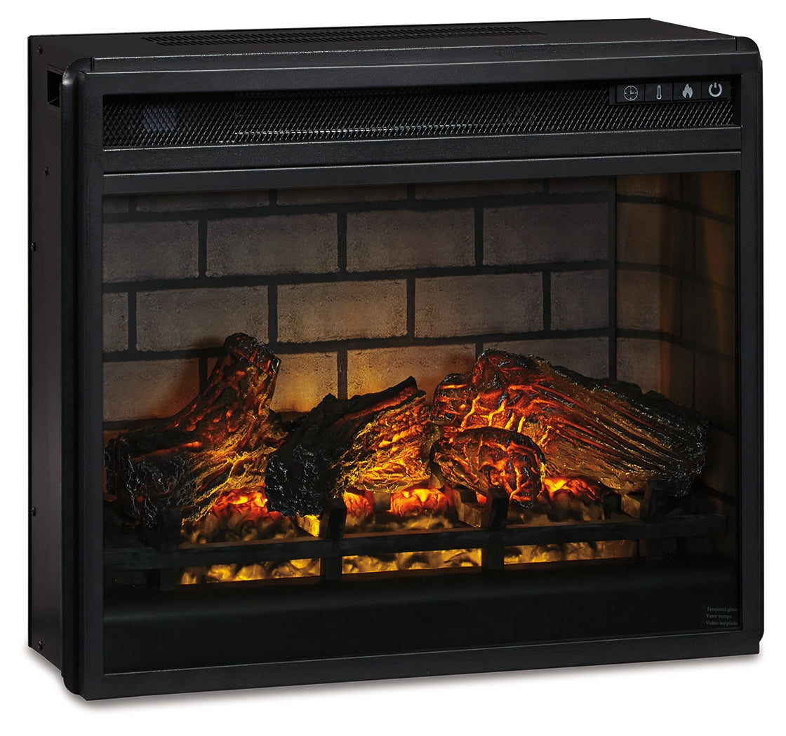 Entertainment Black Accessories Electric Infrared Fireplace Insert